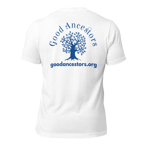 Good Ancestor Tee Wht/Blue