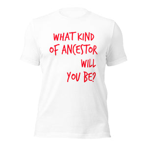 Open image in slideshow, Good Ancestor Tee Wht/Red
